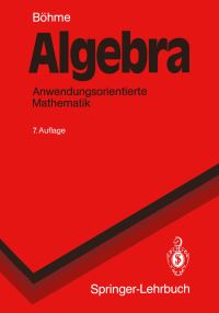 Book Cover for Algebra by Gert Böhme
