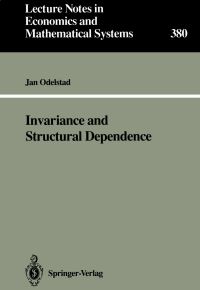 Book Cover for Invariance and Structural Dependence by Jan Odelstad