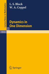Book Cover for Dynamics in One Dimension by Louis S Block, William A Coppel