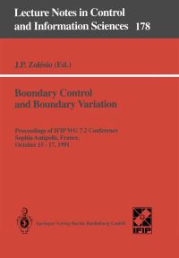 Book Cover for Boundary Control and Boundary Variation by Jean P Zolesio