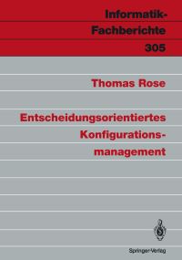 Book Cover for Entscheidungsorientiertes Konfigurationsmanagement by Thomas Rose
