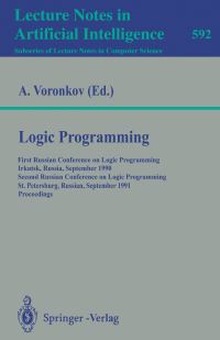 Book Cover for Logic Programming Lecture Notes in Artificial Intelligence by Andrei Voronkov