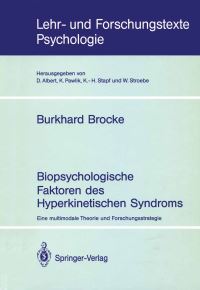 Book Cover for Biopsychologische Faktoren Des Hyperkinetischen Syndroms by Burkhard Brocke