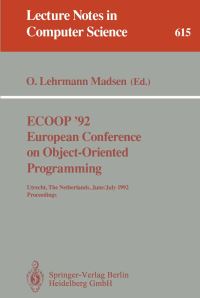 Book Cover for ECOOP '92. European Conference on Object-Oriented Programming by Ole Lehrmann Madsen