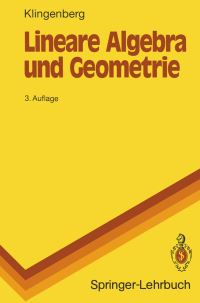 Book Cover for Lineare Algebra Und Geometrie by Wilhelm Klingenberg
