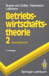 Book Cover for Betriebswirtschaftstheorie by Walter Busse von Colbe, Peter Hammann, Gert Laßmann