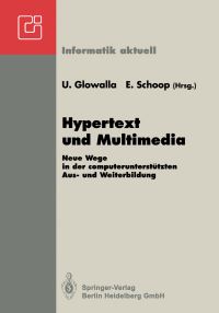 Book Cover for Hypertext Und Multimedia by Ulrich Glowalla, Eric Schoop