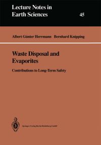 Book Cover for Waste Disposal and Evaporites by Albert G Herrmann, Bernhard J Knipping
