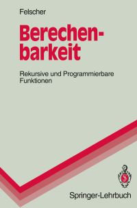 Book Cover for Berechenbarkeit by Walter Felscher