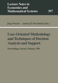Book Cover for User-Oriented Methodology and Techniques of Decision Analysis and Support by Jaap Wessels, Andrzej P Wierzbicki