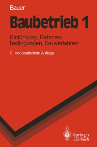 Book Cover for Baubetrieb 1 by Hermann Bauer
