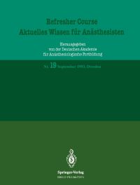 Book Cover for Refresher Course — Aktuelles Wissen Für Anästhesisten by R Purschke
