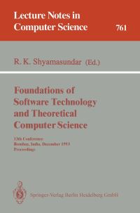 Book Cover for Foundations of Software Technology and Theoretical Computer Science by Rudrapatna K Shyamasundar