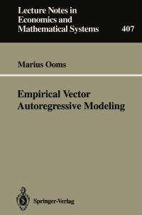 Book Cover for Empirical Vector Autoregressive Modeling by Marius Ooms