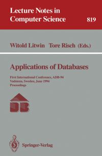 Book Cover for Applications of Databases by Witold Litwin, Tore Risch