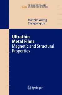 Book Cover for Ultrathin Metal Films by Matthias Wuttig, Xiangdong Liu