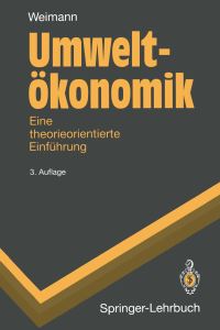 Book Cover for Umweltökonomik by Joachim Weimann