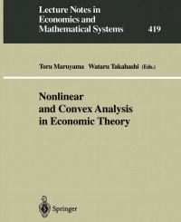 Book Cover for Nonlinear and Convex Analysis in Economic Theory by Toru Maruyama, Wataru Takahashi