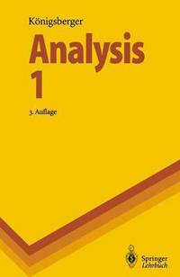Book Cover for Analysis 1 by Konrad Königsberger