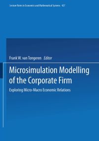 Book Cover for Microsimulation Modelling of the Corporate Firm by Frank W van Tongeren