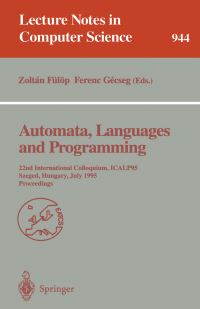 Book Cover for Automata, Languages and Programming by Zoltan Fülöp, Ferenc Gecseg