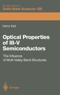 Book Cover for Optical Properties of III-V Semiconductors by Heinz Kalt