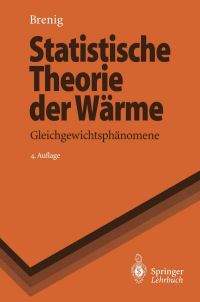 Book Cover for Statistische Theorie Der Wärme by Wilhelm Brenig
