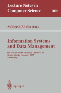Book Cover for Information Systems and Data Management by Subhash Bhalla