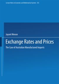 Book Cover for Exchange Rates and Prices by Jayant Menon