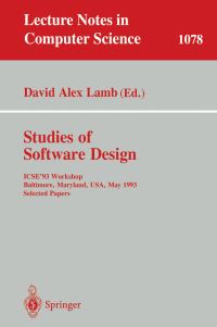 Book Cover for Studies of Software Design by David Alex Lamb