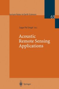 Book Cover for Acoustic Remote Sensing Applications by Sagar Pal Singal