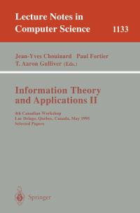 Book Cover for Information Theory and Applications II by JeanYves Chouinard, Paul Fortier, T Aaron Gulliver