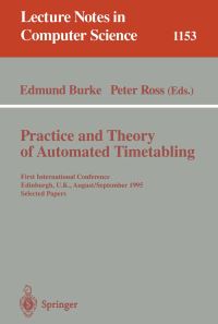 Book Cover for Practice and Theory of Automated Timetabling by Edmund Burke, Peter Ross
