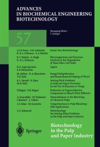 Book Cover for Biotechnology in the Pulp and Paper Industry by Karl-Erik L. Eriksson, M. Akhtar, D.S. Argyropoulos, P.K. Bajpai, P. Bajpai, R.A. Blanchette, J. Buchert, J.F.D. Dean, K.E.L. Eriksson, R.L. Farrell, M. Guenette, K. Hata, S.C. Johnsrud, T.K. Kirk, R.C. Kuhad, P.R. LaFayette, S.B. Menachem, S.A. Merkle, Ajay Singh, A. Suurn