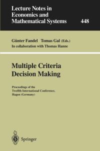 Book Cover for Multiple Criteria Decision Making by International Conference on Multiple Criteria Decision Making, G Fandel, Tomás Gál, Thomas Hanne