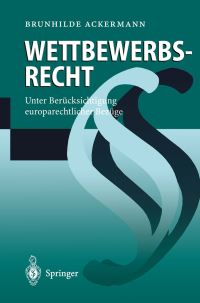 Book Cover for Wettbewerbsrecht by Bruni Ackermann