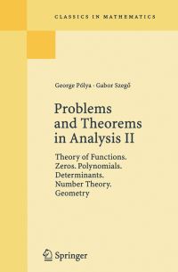 Book Cover for Problems and Theorems in Analysis II by George Polya, Gabor Szegö