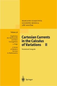 Book Cover for Cartesian Currents in the Calculus of Variations II by Mariano Giaquinta, Guiseppe Modica, Jiri Soucek