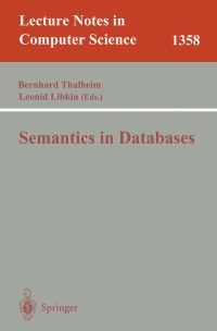 Book Cover for Semantics in Databases by B Thalheim, Leonid Libkin