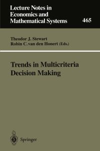 Book Cover for Trends in Multicriteria Decision Making by Theodor Stewart, Robin C van den Honert