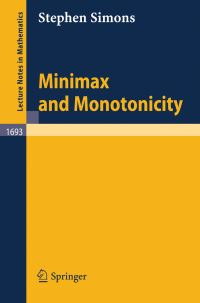 Book Cover for Minimax and Monotonicity by Stephen Simons