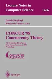 Book Cover for CONCUR'98 by International Conference on Concurrency Theory, Davide Sangiorgi, Robert de Simone