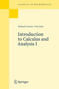 Book Cover for Introduction to Calculus and Analysis I by Richard Courant, Fritz John
