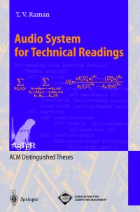 Book Cover for Audio System for Technical Readings by T V Raman