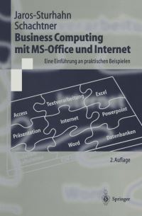 Book Cover for Business Computing Mit MS-Office Und Internet by Anke JarosSturhahn, Konrad Schachtner
