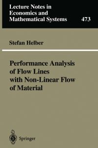 Book Cover for Performance Analysis of Flow Lines With Non-Linear Flow of Material by Stefan Helber