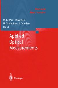 Book Cover for Applied Optical Measurements by F Mayinger, Markus Lehner, Dieter Mewes