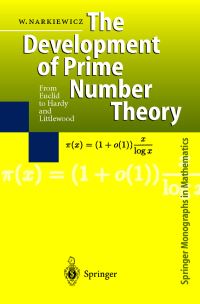 Book Cover for The Development of Prime Number Theory by Wladyslaw Narkiewicz