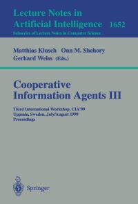 Book Cover for Cooperative Information Agents III by CIA99 Conference, Matthias Klusch, Onn M Shehory, Gerhard Weiss