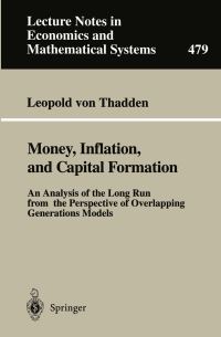 Book Cover for Money, Inflation, and Capital Formation by Leopold von Thadden